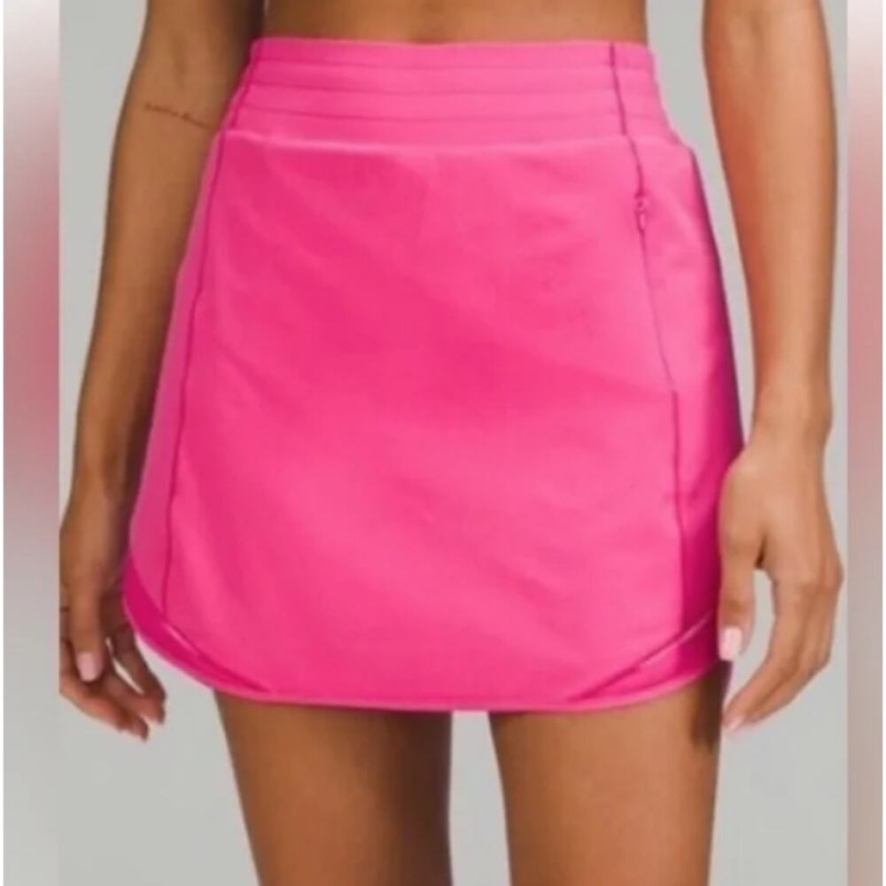 Lululemon Hotty Hot High-Rise Skirt Sonic Pink Size 2 (XS) Running Tennis